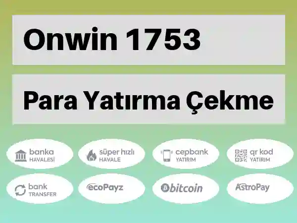 Onwin Mobil Para yatırma ve çekme 1753